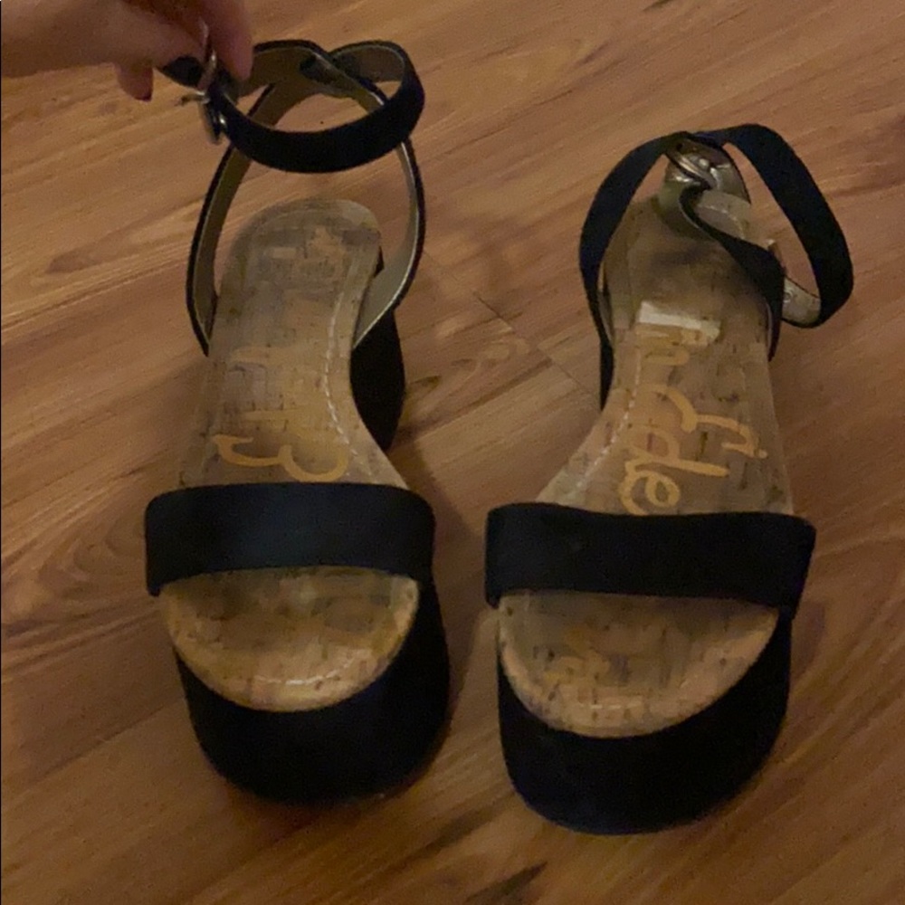Sam Edelman Black Platform Sandals